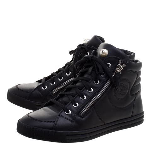 black Chanel sneakers women